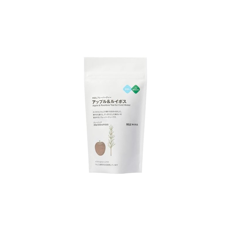 MUJI 84905667 Cold Brew Flavor Tea Apple & Rooibos, 0.7