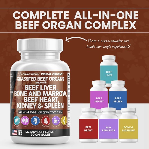 Clean Nutraceuticals Clean Nutraceuticals Grass Fed Beef Liver Capsules -