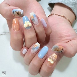 Dara Beauty 2024 January Art of the MonthBear Knit Nail❣ - Not selected / 다라뷰티 2024 1월 이달의아트곰돌이 니트네일❣ - 선택안함
