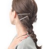 VINGTAINE Metal Line Hair Clips, Set of 2, Beak Clips,