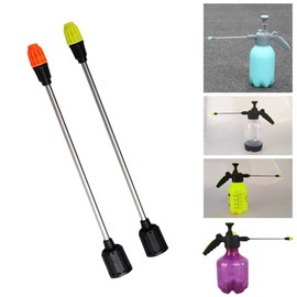 TorSor 2 Pack Half-Gallon Garden Handheld Sprayer Nozzle Replacement with 10'' Extended Rod Adjustable Spraying Tips Parts for 0.5gal Garden Pump Sprayer Pressure Water Spray Bottle 2L Plant Mister