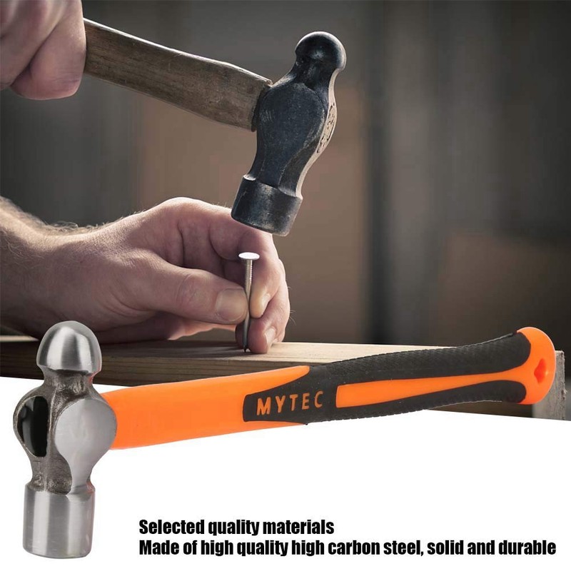 Round Hammer, 0.5LB Round Mini Small Hammer Ball Peen Pein