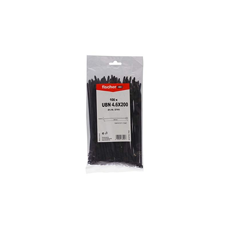 Fischer UBN Cable Ties, Black