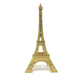 Allgala 10" Eiffel Tower Statue Decor Alloy Metal, Gold