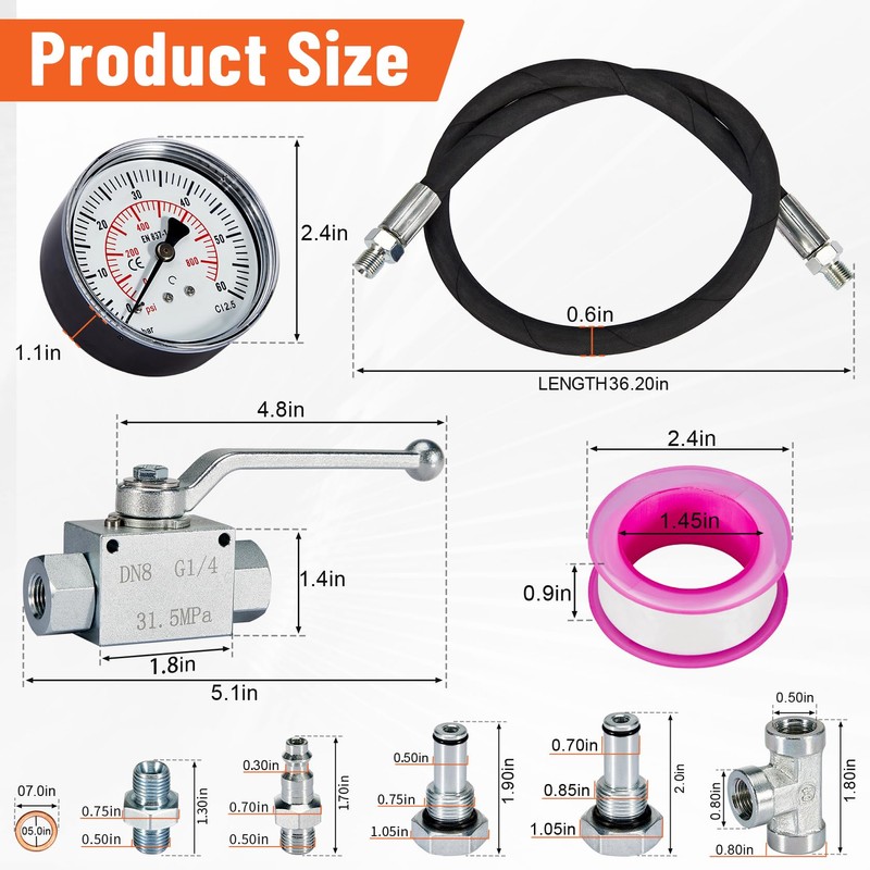 High Pressure Oil System IPR Air Test Tool Kit -