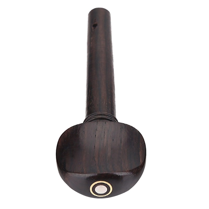 1Set Ebony Wood Violin Parts 4/4 Fittings Chinrest Pegs Tailpiece