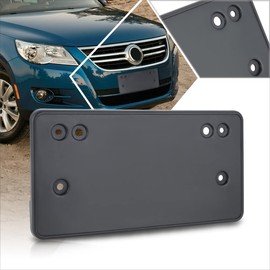 [1 Pack] Car Front License Plate Frames Mounting Bracket Tag Holder Compatible with 09-11 VW Tiguan,Matte Black