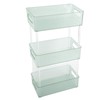 Acrylic Bathroom Storage Rack 3 Tiers Bathroom Counter Organizer Countertop