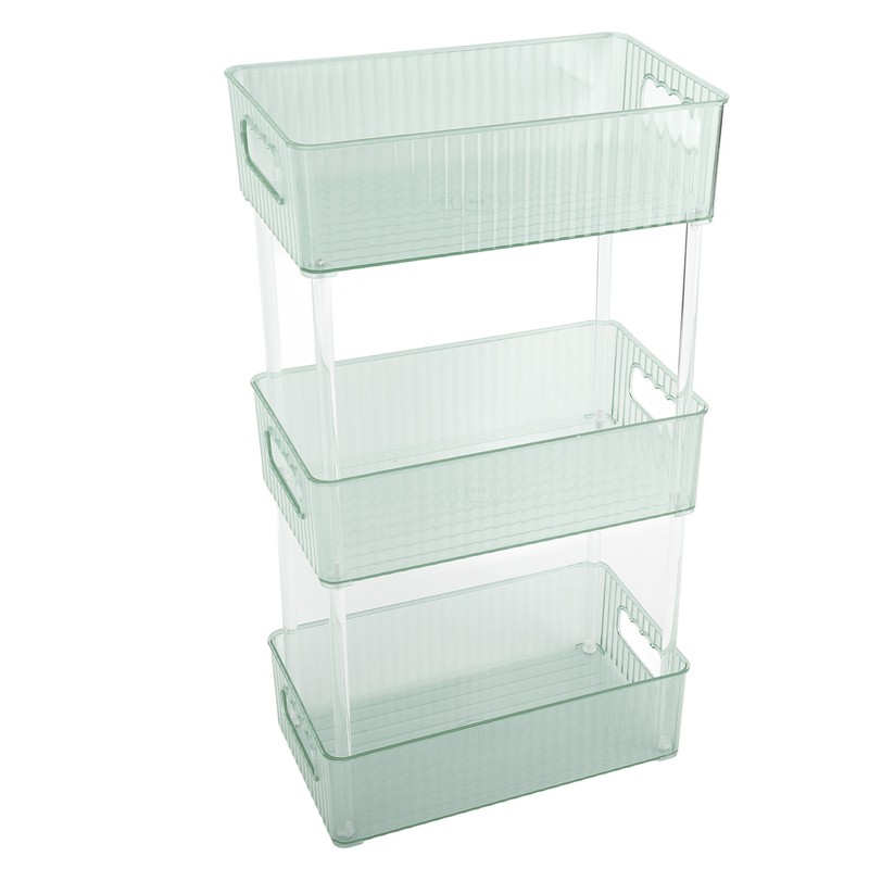 Acrylic Bathroom Storage Rack 3 Tiers Bathroom Counter Organizer Countertop