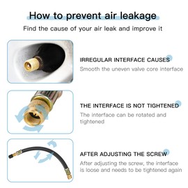 Mellbree 2pcs Valve Stem Extenders, 8.25 Inch Flexible Schrader Tire Valve Stem Extension Compatible for Harleys, RV, Stroller, Bicycles, Motorcycles and Portable Air Compressor