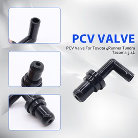OXCANO 12261-62041 PCV Valve 90°+ Grommet Compatible with Toyota 4Runner 1996-2002, T100 1995-1998, Tacoma 1995-2004, Tundra 2000 2001 2002 2003 2004 Replacement for 17130-PM6-003