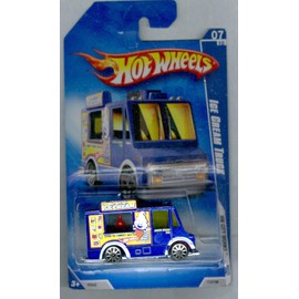 2009 Hot Wheels HW City Works Blue Ice Cream Truck w/ 10 SPs (7 of 10) #113/190 1:64 Scale