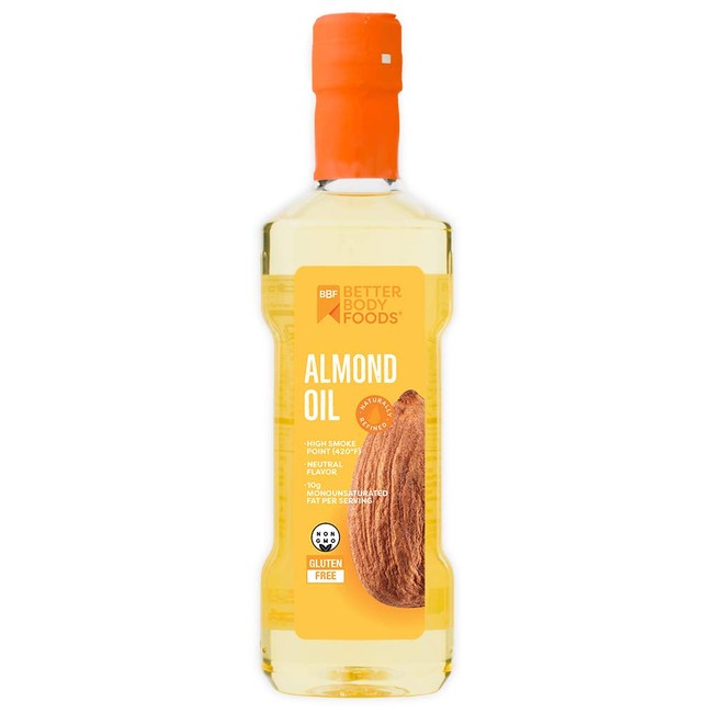 BetterBody Foods Refined Almond Oil, 16.9 Ounce