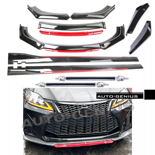 Unbranded For Lexus Rc200-Rc350 Front Bumper Lip Spoiler Body Kit+Side