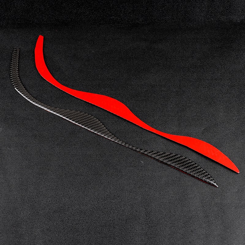 Carbon Fiber Headlight Eyebrows Trim Sticker Fits for E46 323i