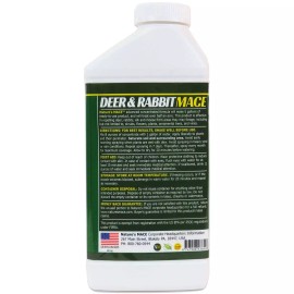 Nature's MACE Deer & Rabbit Repellent Sprays - Deer Repellent Spray for Plants - 40oz Concentrate