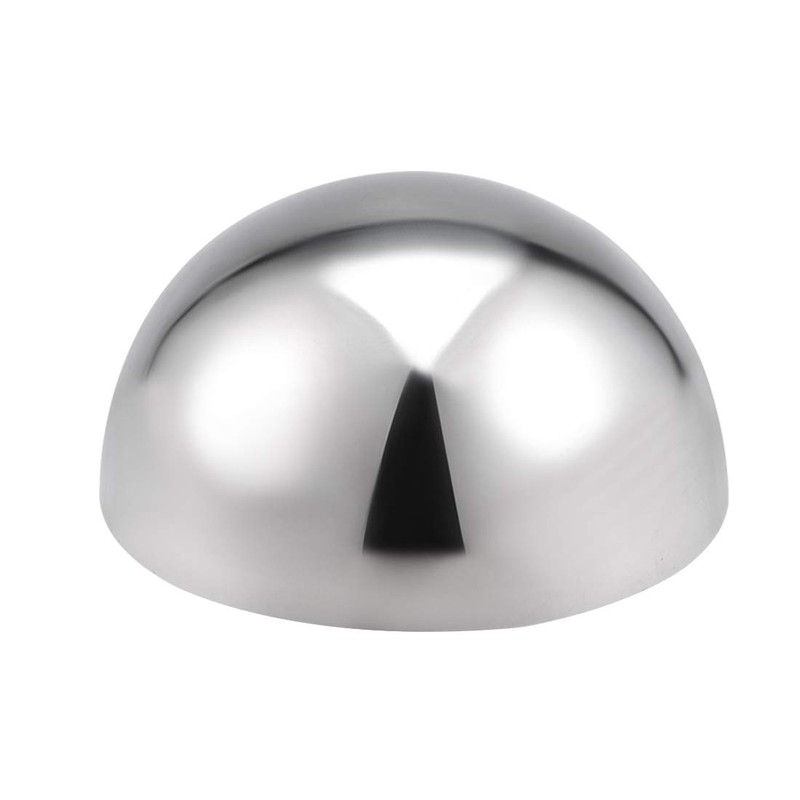 sourcing map 51mm(2") Dia. Decorative Hollow Half Cap Ball 304
