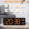 Yakiter Digital Alarm Clock, 9" LED Alarm Clock for Bedroom,
