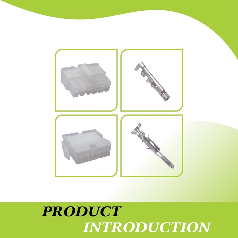 12-Pin Connector Kit, 12 Circuit Compatible Molex MLX Power Connectors,