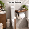 Wooden Toilet Paper Holder Wall Mount – Bathroom WC Roll