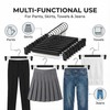 10 Pack Space-Saving Non-Slip Trouser Hangers, Thickened Plastic 360° Swivel