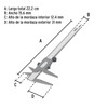 Pretul VER-6PX, Vernier de 6", Pretul, fabricado en acero