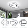 CANEOE Square Hallway Ceiling Light Fixtures,6000K Cool White Modern Flush