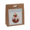 Christmas Pudding | Mini Felt Sewing Kit | Hanging Decoration