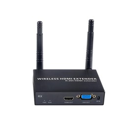 EXVIST 100M 1080P VGA Wireless HDMI Extender, Only 1x Receiver, HDMI & VGA Dual Output, up to 328 Feet, IR Support, Suitable for Video Transfer from Laptop, PC to HDTV or Projector