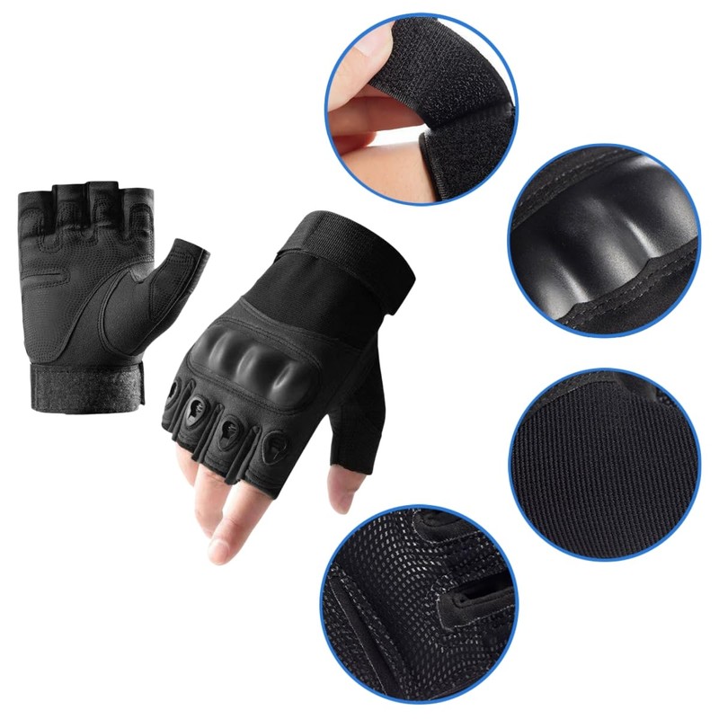 SamHeng Cycling Gloves for Men, Outdoor Sports Hiking Hand Protection,