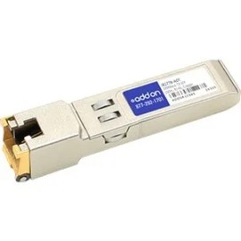 UD_AddOn HP J8177B Compatible TAA Compliant 10/100/1000Base-TX SFP Transceiver (Copper, 100m, RJ-45)