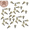 100 x 8mm Bronze Small Tiny Mini Eye Pins Eyepins