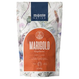 Marigold blossoms Monte Nativo (300 g) - Marigold herb dried, 100% natural and pure - Marigolds for the preparation of herbal tea, soaps, lotions - Calendula Officinalis petals without additives
