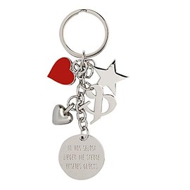 Räder Silver Stars of Our Happiness Keyring, silver