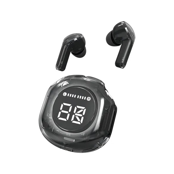 Audífonos Bluetooth 5.3 Auriculares Inalámbrico In-ear Con Pantalla Digital Negro