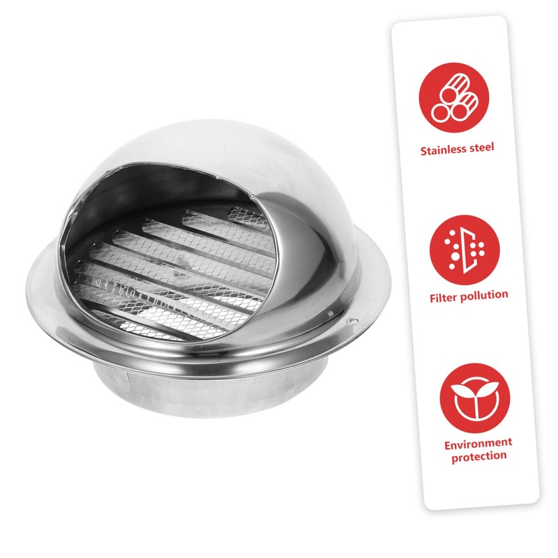 Operitacx Stainless Steel Outdoor Dryer Vent Cover Wall Mount Soffit