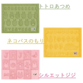 Senko DesignStudio (S.D.S) Senko My Neighbor Totoro Totoro Atsume Bath Mat, Approx. 17.7 x 23.6 inches (45 x 60 cm), Green Towel Mat, Cotton Fabric 52143