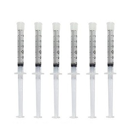 Teeth Whitening Gel 44% Carbamide Peroxide, 6 Tooth Bleaching Gel Syringe Dispensers 6 pcs
