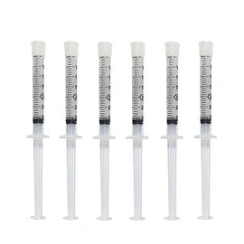Teeth Whitening Gel 44% Carbamide Peroxide, 6 Tooth Bleaching Gel Syringe Dispensers 6 pcs