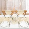 Boho Gauze Beige Table Runner 4 Pieces 10Ft x 36"