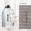 Ghonlzin Water Bottle, Sports Bottle with Time Marking Tracker, Bottle