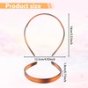 LIQWEI 2 Pcs Plastic Headband, Waterproof Tortoise Shell Hairband With