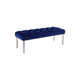 Best Master Furniture YF07 Accent Bench, Blue