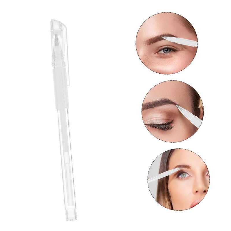 NOLITOY Embroidered Eyebrow Pen Tattoo Positioning Tool Makeup Marking Pen