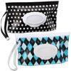 FEBSNOW 2 Pack Baby Wipes Dispenser, Portable Wipe Holder Container,