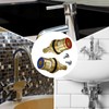 2 Sets Replacement Bathroom,Tap Indices Hot and Cold Inserts, Kitchen
