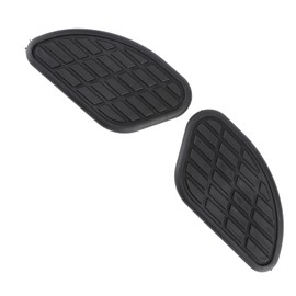 Pair of Motorcycle Fuel Tank Traction Pads Vintage Universal Non-Slip Motorcycle Tank Pads Gas Protection Tiles 1250g Carbon Fiber 2021 for, black