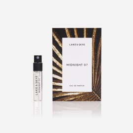 Lake & Skye Midnight 07 Eau de Parfum Spray - 0.06 fl oz (2 ml) Long Lasting Fragrance - Amber, Vanilla, Patchouli, Rose, Fruity, Vegan, Paraben-Free, Cruelty-Free