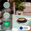 Elegant Tablecloth with Natural Linen Look, Lina Tablecloth and Table