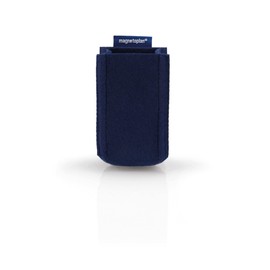 magnetoplan magnetoTray ecoAware Small Magnetic Felt Pen Holder, 6 x 10 x 6 cm, Blue Pen Holder Made from Recycled PET Bottles